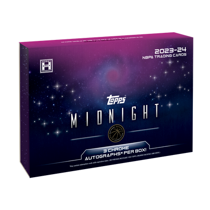 NBA 2023/24 Topps Midnight Basketball - Hobby Box (3 Autogramme)