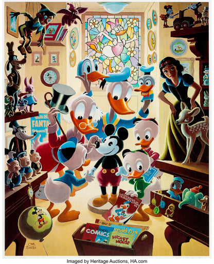 BARKS LITHOGRAPHIE In Uncle Walt's Collectery Signed Limited Edition