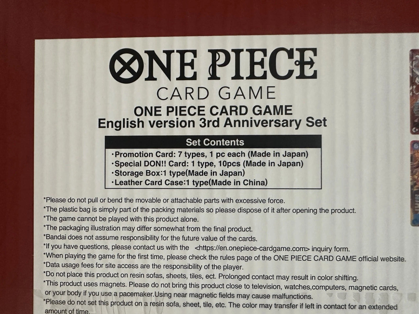 One Piece Card Game English Version 3rd Anniversary Set  EN