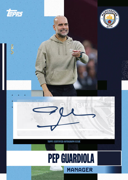SOCCER Topps Manchester City FC Team Set 2024/25 (1 auto or relic)