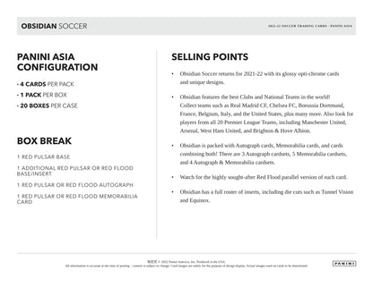 SOCCER 2021-22 Panini Obsidian TMALL Box