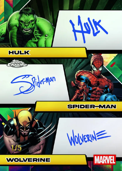 2025 Topps Chrome Marvel Comic Box