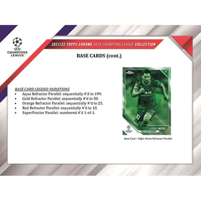 SOCCER 2021-22 Topps UEFA Champions League Chrome Hobby box 1 Autograph