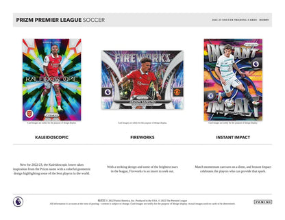 SOCCER 2022-23 Panini Prizm EPL Soccer Cards Box (1) Autographed