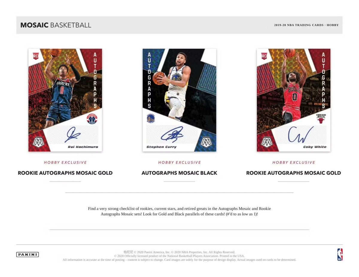 NBA 2019-20 Panini Mosaic Basketball Cards Multi-Pack Box