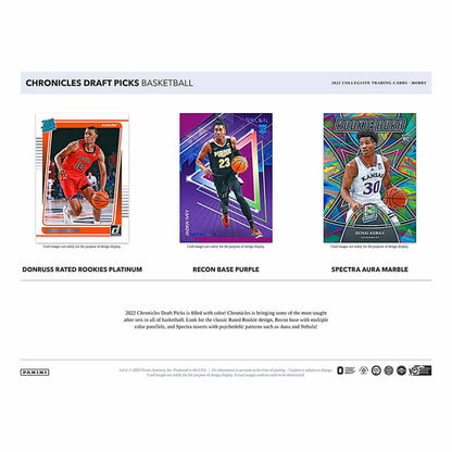 NBA 2022 Panini Chronicles Draft Picks Collegiate Basketball Hobby box