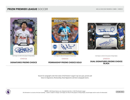 SOCCER 2023-24 Panini Prizm Premier League EPL Choice Box
