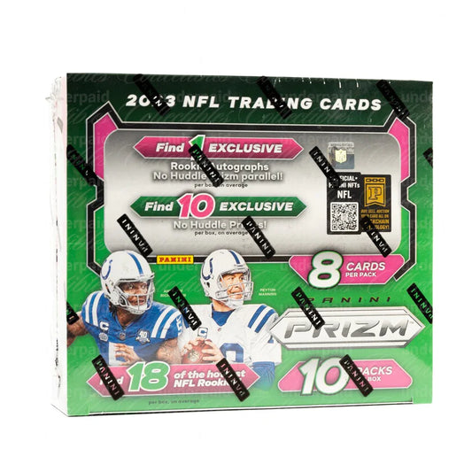 NFL 2023 Panini Prizm No Huddle Football Card Box 1 Autographed
