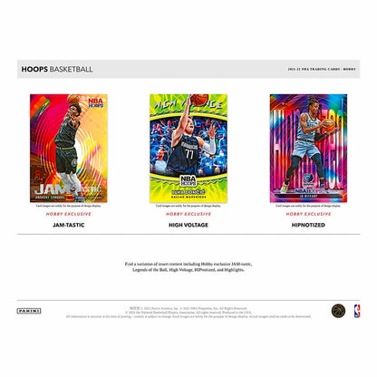 NBA 2021-22 panini hoops basketball hobby box
