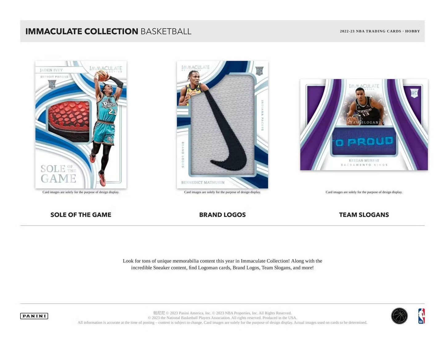 NBA Immaculate Basketball Hobby Box 2022-23