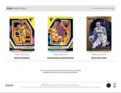 NBA 2022/23 panini flux basketball mega box