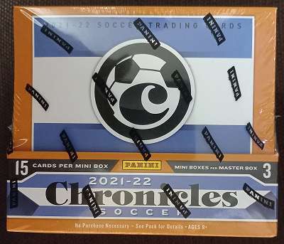 SOCCER 2021-22 Panini Chronicles Hobby Box 3 Auto !!
