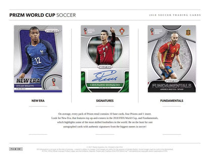 2018 Panini Prizm World Cup Soccer Cards RETAIL FAT PACKS BOX