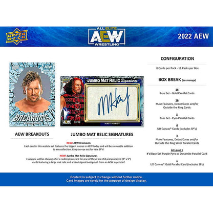 WWE 2022 Upper Deck All Elite Wrestling (AEW) Hobby Box