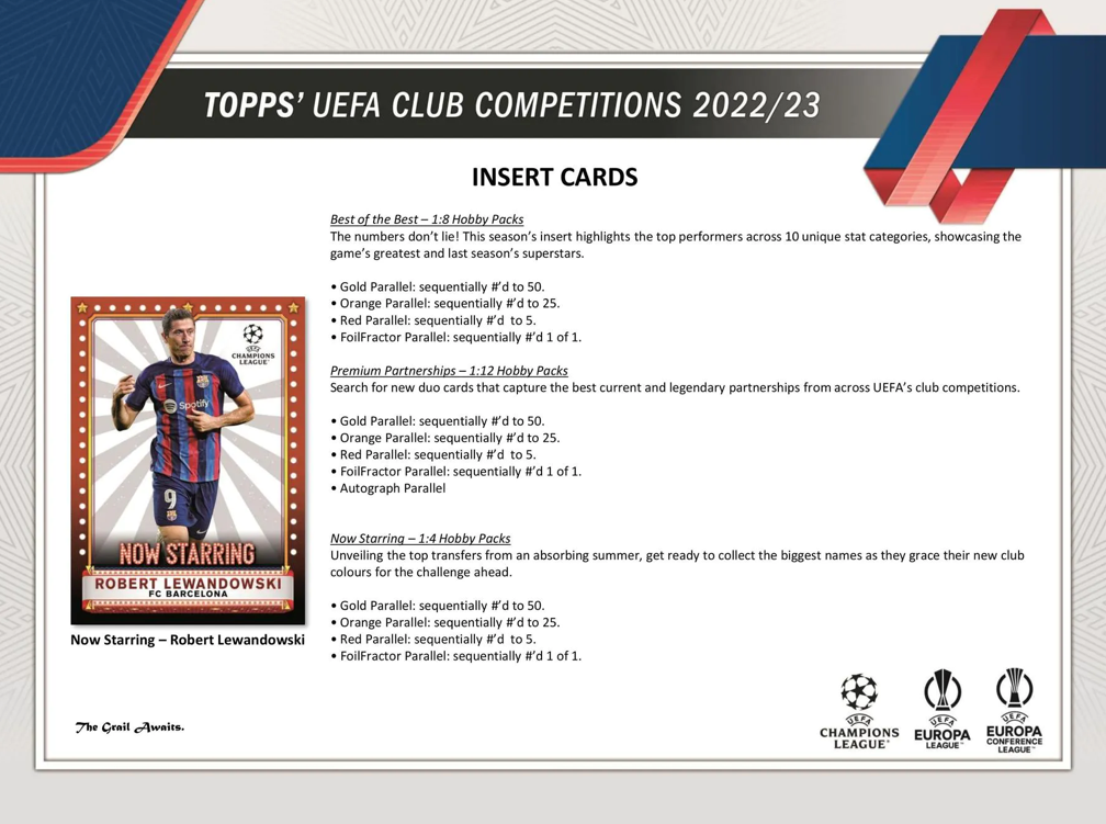 SOCCER 2022-23 TOPPS UEFA CLUB COMPETITIONS FUSSBALL HOBBYBOX