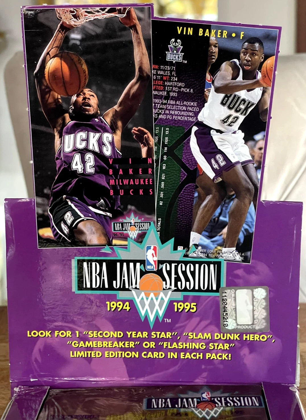 NBA 1994/95 Fleer Jam Session Premiere Edition 3 Packs  Jordan, Shaq