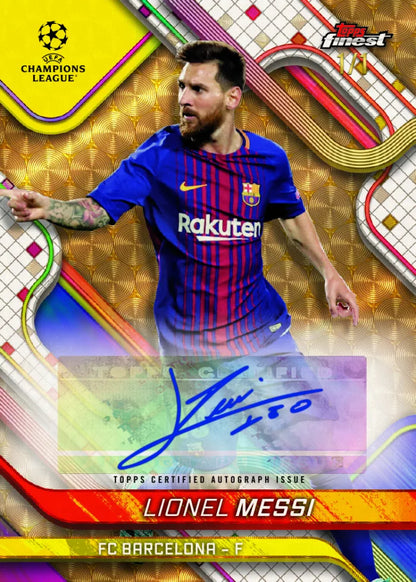 SOCCER 2024/25 Topps Finest UCC Hobby Box (2 Auto)