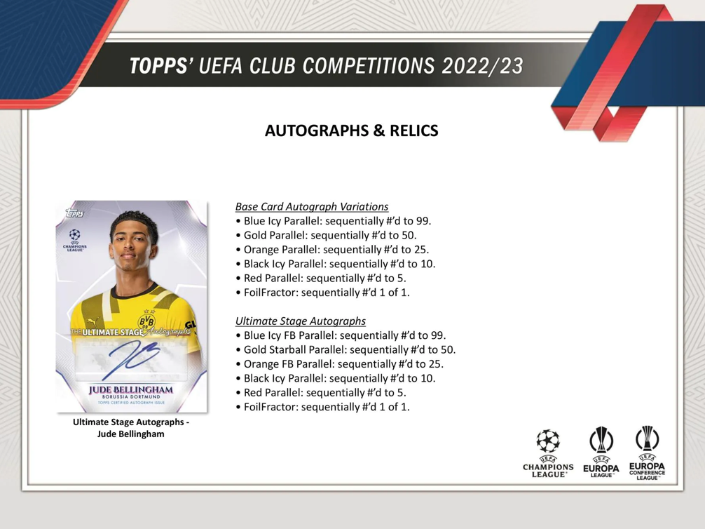 SOCCER 2022-23 TOPPS UEFA CLUB COMPETITIONS FUSSBALL HOBBYBOX