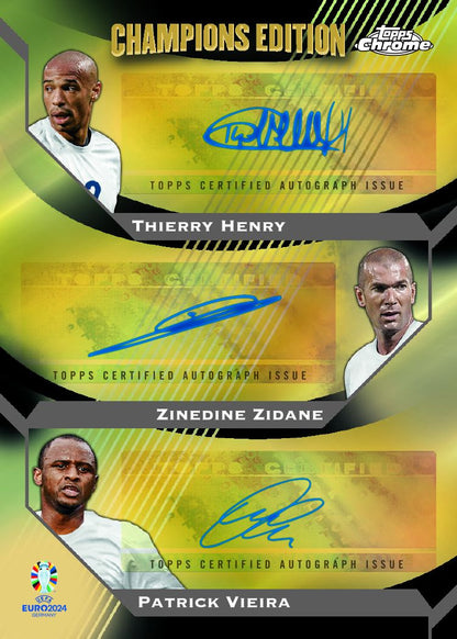 SOCCER Topps Chrome UEFA EURO 2024 Hobby Box 1 Auto Possible Yamal RC