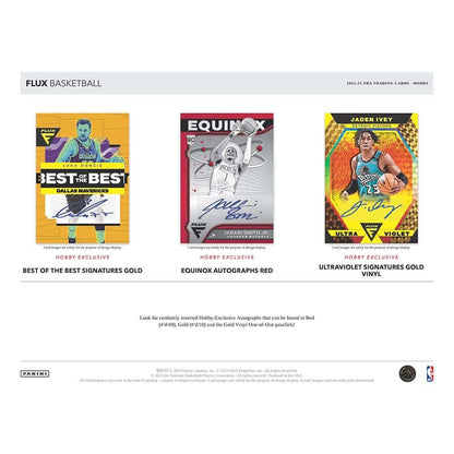 NBA 2022-23 panini flux basketball hobby box (1) Autographed Card
