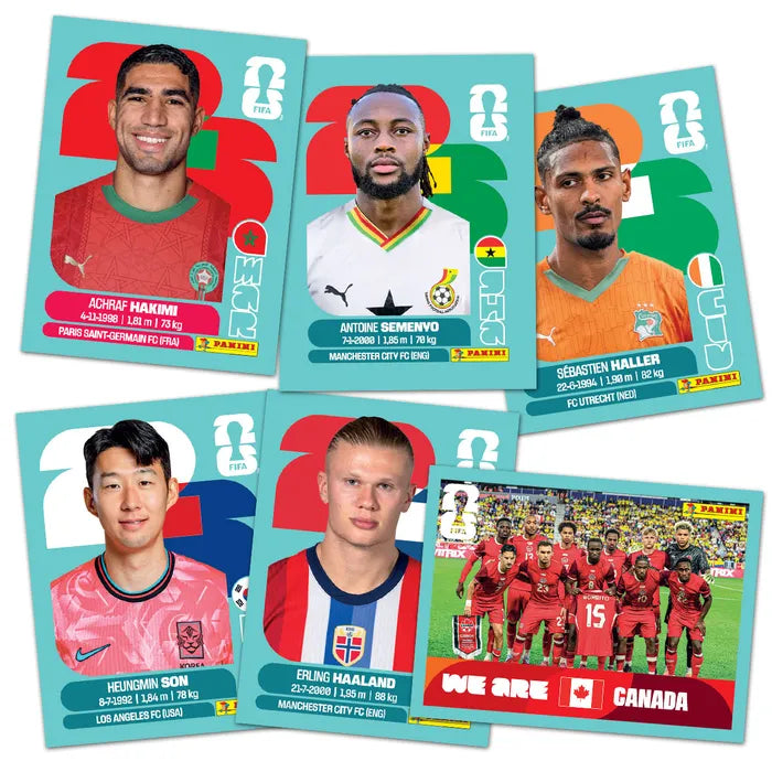 WM FIFA World Cup 2026 Stickerkollektion - Box mit 100 Tüten