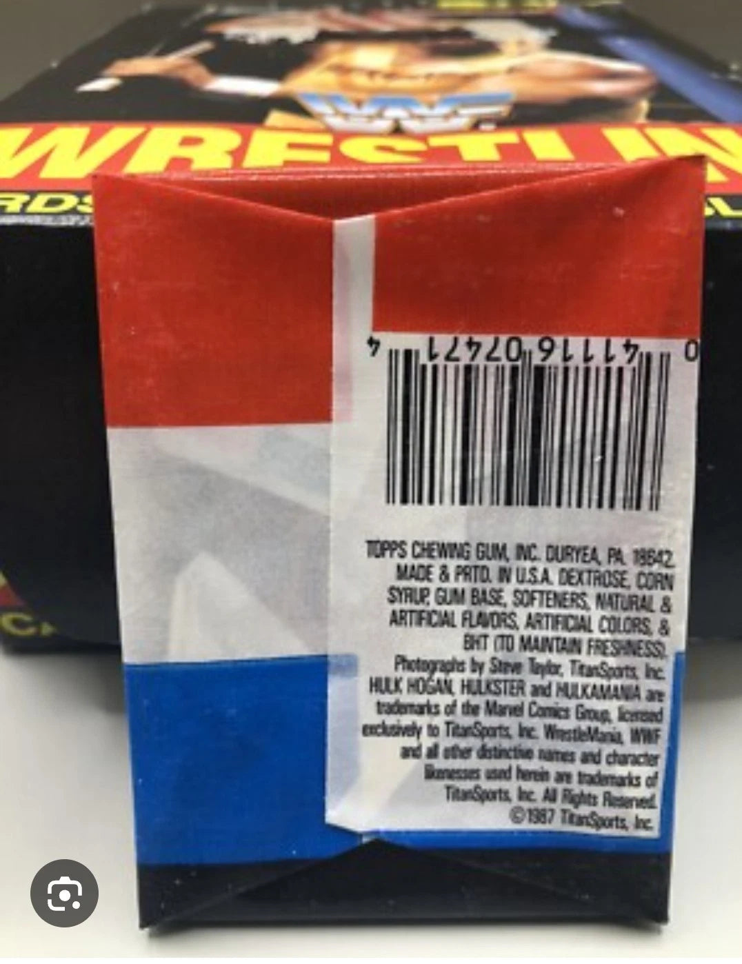Topps HULK HOGAN WWF Pro Wrestling Trading Card Pack 1987