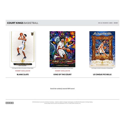2025-26 Panini Court Kings Basketball NBA Factory Sealed Hobby Box