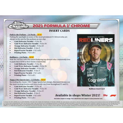 F1 2021 Topps Formula 1 Chrome Racing Hobby Lite