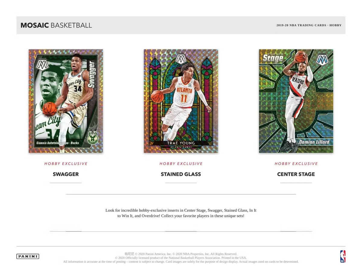 NBA 2019-20 Panini Mosaic Basketball Cards Multi-Pack Box