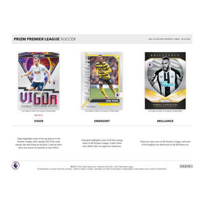SOCCER 2021/22 Panini Prizm Premier League EPL (Fußball) Retail Box