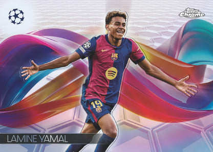 SOCCER 2024-25 Topps Chrome UEFA Club Competitions - Hobby Box (1 Auto)