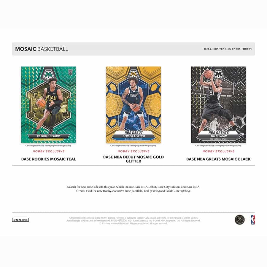 NBA 2023-24 Panini Mosaic Basketball Fast Break box