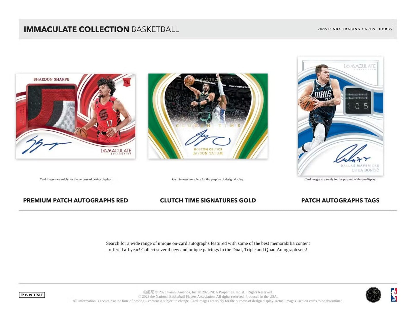 NBA Immaculate Basketball Hobby Box 2022-23