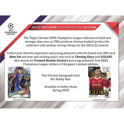 SOCCER 2021-22 Topps UEFA Champions League Chrome Hobby box 1 Autograph