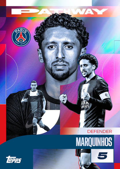 SOCCER Topps Paris Saint-Germain 2024/25 Team Set (1 auto or relic)