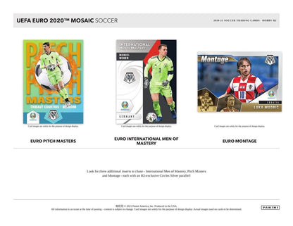 SOCCER 20-21 Panini Mosaic UEFA EURO H2 Soccer Cards Hybrid Box
