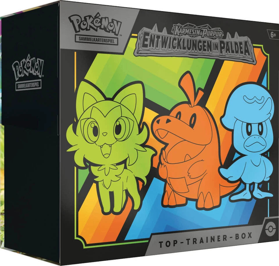 Pokemon Entwicklungen in Paldea Top Trainer Box DE