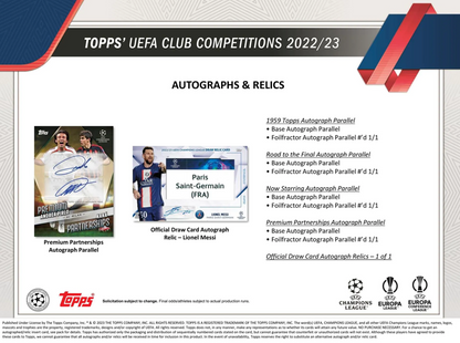SOCCER 2022-23 TOPPS UEFA CLUB COMPETITIONS FUSSBALL HOBBYBOX