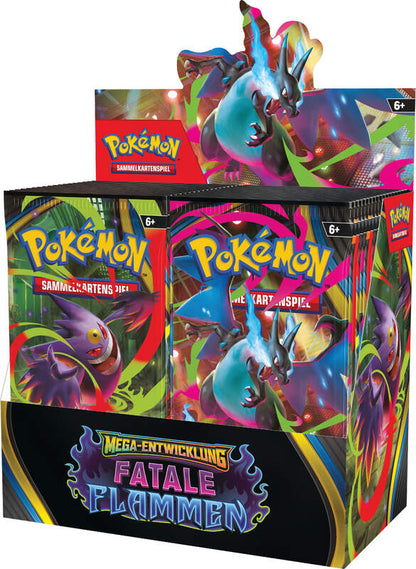 POKEMON Mega-Entwicklung: Fatale Flammen Booster-Display (36 Packs) DE