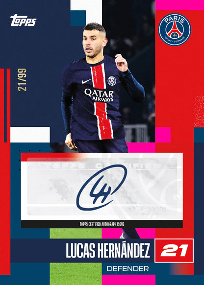 SOCCER Topps Paris Saint-Germain 2024/25 Team Set (1 auto or relic)