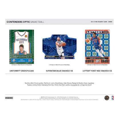 NBA 2022-23 Panini Contenders Optic Basketball Asia Tmall Box