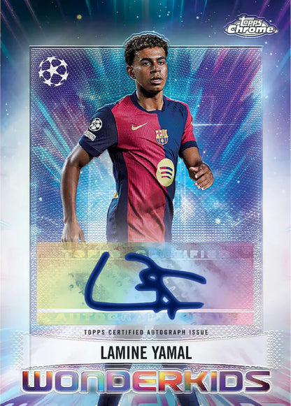 SOCCER 2024-25 Topps Chrome UEFA Club Competitions - Hobby Box (1 Auto)