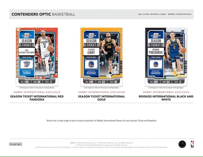 NBA Panini Contenders Optic 2023/24 Hobby International Box