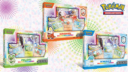 POKEMON: Paldea-Kollektion:  Kwaks, Krokel und Felori im 3 Boxen Set