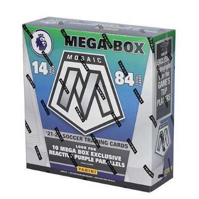 SOCCER 2021-22 Panini Mosaic Premier League Fussball Mega Box