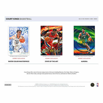 NBA 2022-23 Panini Court Kings Basketball Hobby box (2 auto/memo)