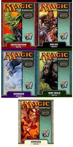 MAGIC 7th Edition US Theme Deck Set of 5, from Sealed Box 2001 ovp