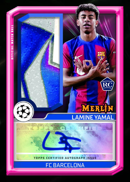 SOCCER Topps 2023-24 UCC Merlin - Hobby Box  Lamine Yamal