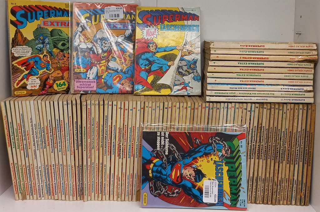 Superman Taschenbuch ehapa 1-80 + extra 1-12