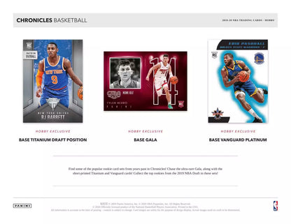 NBA 2019-20 PANINI CHRONICLES BASKETBALL HOBBY box 2 Auto